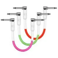 Kirlin IM3-203W 0.3M 3 Комплект из 3-х шнуров JACK 1/4" (угловой) <=> JACK 1/4" (угловой), 30см.