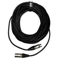 XLine Cables RMIC XLRM-XLRF 15 Шнур микрофонный XLR (F) ⇔ XLR (M), 15 метров, чёрный