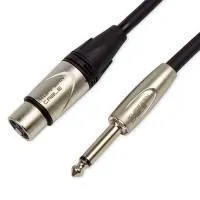 KUPFERN KFMC08-6M Шнур микрофонный  XLR (female) ⇔ JACK 1/4" (male) mono, 6 метров