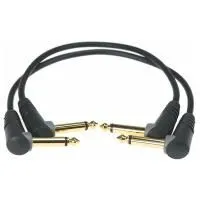 KLOTZ AU-AJJ0030 Шнуры коммутационные (2шт.) Jack1/4"(угловой) ⇔ Jack1/4"(угловой), 30см.