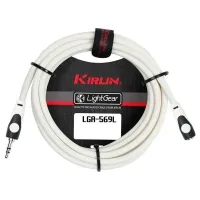 Kirlin LGA-569L 3M WH Шнур-удлинитель аудио, stereo JACK 1/8" (M) ⇔ stereo JACK 1/8" (F), 3м., белый