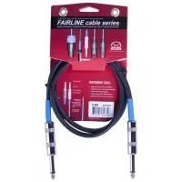 Superlux SFI0.9PP Шнур инструментальный JACK 1/4"(прямой) ⇔ JACK 1/4"(прямой), 0.9 метра, черный