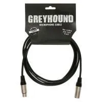 KLOTZ GRG1FM05 GREYHOUND Шнур микрофонный XLR (male) ⇔ XLR (female), длина 5 метров, чёрный