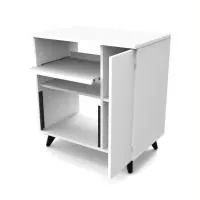 Glorious Modular Side Rack White Рэковая секция для столов серии Sound Desk и Workbench, цвет белый