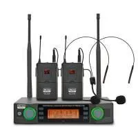 XLine MD-272B Радиосистема двухканальная, 2 головных микрофона, UHF 650-755 МГц