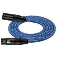 Kirlin MWC-270 2M BLA Шнур микрофонный XLR (female) ⇔ XLR (male), 2 метра, черный/синий