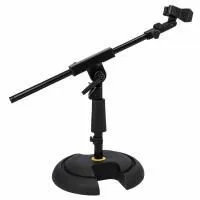 Hercules MS120B PRO Стойка для микрофона (журавль), низкопрофильная, чёрная
