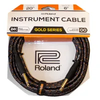 Roland RIC-G20 Шнур инструментальный JACK 1/4" (прямой) ⇔ JACK 1/4" (прямой), длина 6м.
