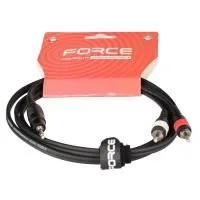 FORCE FLC-10/1,5 Шнур аудио mini-JACK 1/8"(stereo) ⇔ 2хRCA(male), 1.5 метра