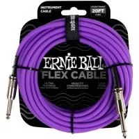 Ernie Ball 6420 Шнур гитарный серии Flex, JACK 1/4" (прямой) ⇔ JACK 1/4" (прямой), 6 м., фиолетовый