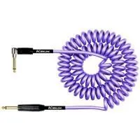 Kirlin IPK-222BFGL 9.1M PUE Шнур гитарный JACK 1/4"(прямой) ⇔ JACK 1/4"(угловой), 9.1м., фиолетовый