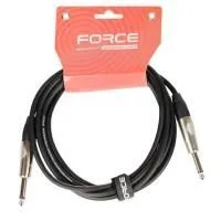 FORCE FGC-09/3 Шнур инструментальный Jack 1/4"(прямой) ⇔ Jack 1/4"(прямой), 3 метра