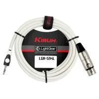 Kirlin LGA-594L 3M WH Шнур коммутационный  XLR (F) ⇔ stereo mini JACK 1/8" (M), 3 метра, белый