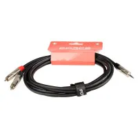 FORCE FLC-18/3 Шнур аудио 2хRCA(male) ⇔ mini-JACK 1/8"(stereo), 3 метра