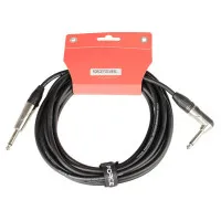 FORCE FGC-09/6L Шнур инструментальный Jack 1/4"(прямой) ⇔ Jack 1/4"(угловой), 6 метров