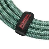 Kirlin IWB-202PFGL 6M OL Шнур гитарный JACK 1/4"(прямой) ⇔ JACK 1/4"(угловой), 6 метров, оливковый