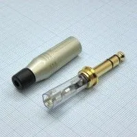 Amphenol ACPS-GN-AU Разъем кабельный phone Jack 1/4” (male) стерео, прямой, цвет - никель