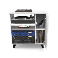 Glorious Modular Side Rack White Рэковая секция для столов серии Sound Desk и Workbench, цвет белый