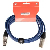 FORCE FMC-05/3 BL Шнур микрофонный XLR (F) ⇔ XLR (M), 3 метра, синий