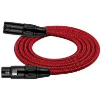 Kirlin MWC-270 3M RDA Шнур микрофонный XLR (female) ⇔ XLR (male), 3 метра, черный/красный