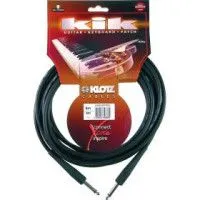 KLOTZ KIK4,5PPSW Шнур инструментальный Jack 1/4" <=> Jack 1/4", 4.5 метра, цвет чёрный