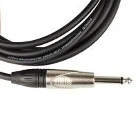 FORCE FGC-09/3L Шнур инструментальный Jack 1/4"(прямой) ⇔ Jack 1/4"(угловой), 3 метра