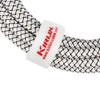 Kirlin IWB-202WEGL 6M WT Шнур гитарный JACK 1/4"(прямой) ⇔ JACK 1/4"(угловой), 6 метр., ч/б клетка