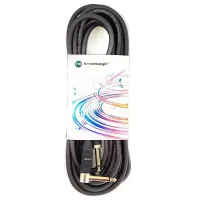 True magic TEJ010/6M Шнур гитарный JACK 1/4"(прямой) ⇔ JACK 1/4"(угловой), 6 метров, черный