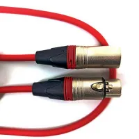 True magic TLC 1M/R Шнур микрофонный XLR (F) ⇔ XLR (M), 1 метр, красный