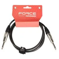 FORCE FGC-09/1,5 Шнур инструментальный Jack 1/4"(прямой) ⇔ Jack 1/4"(прямой), 1.5 метра