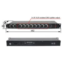 SOLISTA GM038B 8 WAY DMX AMPLIFIER Блок гальванической развязки 1/8