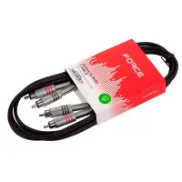 FORCE FLC-20/2 Шнур аудио, коммутационный 2xRCA(M) ⇔ 2xRCA(M), 2 метра