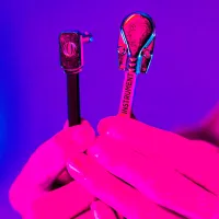 Ernie Ball 6224 Набор из 10-х патчей JACK 1/4" (угловой) ⇔ JACK 1/4" (угловой) разной длины, чёрные