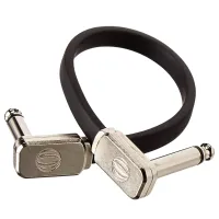 Ernie Ball 6226 Шнур инструментальный плоский JACK 1/4" (угловой) ⇔ JACK 1/4" (угловой), длина 15 см