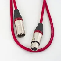 True magic TLC 1M/R Шнур микрофонный XLR (F) ⇔ XLR (M), 1 метр, красный
