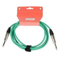 FORCE FGC-09/3 GR Шнур инструментальный Jack 1/4"(прямой) ⇔ Jack 1/4"(прямой), 3 метра зелёный
