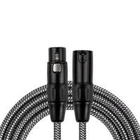 Kirlin MWC-270 2M BKA Шнур микрофонный XLR (female) ⇔ XLR (male), 2 метра, черный/серый