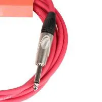 FORCE FGC-09/3 RD Шнур инструментальный Jack 1/4"(прямой) ⇔ Jack 1/4"(прямой), 3 метра красный