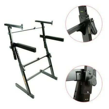 Hercules KS410B Стойка для клавишных, ZZ-тип, двухярусная