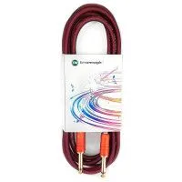 True magic TEJ014/6M Шнур гитарный JACK 1/4"(прямой) ⇔ JACK 1/4"(прямой), 6 метров, темно-красный