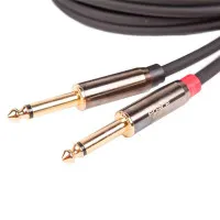 FORCE FLC-37/4.5 DLX Шнур аудио 2хRCA (папа) ⇔ 2хJACK 1/4" mono (папа), 4.5 метра