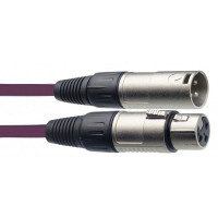 STAGG SMC10 CPP Шнур микрофонный XLR (female) <=> XLR (male), фиолетовый