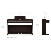 Kawai KDP120 PR Пианино цифровое в комплекте с банкеткой, цвет премиум палисандр