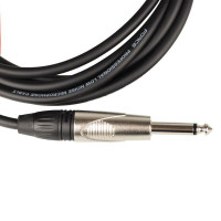 FORCE FGC-09/6L Шнур инструментальный Jack 1/4"(прямой) ⇔ Jack 1/4"(угловой), 6 метров