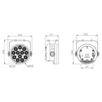 STAGE4 FASHION PAR 12x10XWAU Светильник LED PAR, 12х10 Вт (RGBWA-UV), DMX512