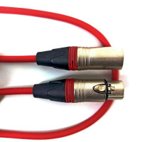 True magic TLC 1M/R Шнур микрофонный XLR (F) ⇔ XLR (M), 1 метр, красный