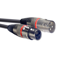 STAGG SMC1 RD Шнур микрофонный XLR (мама) <=> XLR (папа), 1 метр, красные маркерные кольца