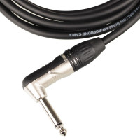 FORCE FGC-09/6L Шнур инструментальный Jack 1/4"(прямой) ⇔ Jack 1/4"(угловой), 6 метров