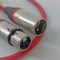 True magic TLC 1M/R Шнур микрофонный XLR (F) ⇔ XLR (M), 1 метр, красный